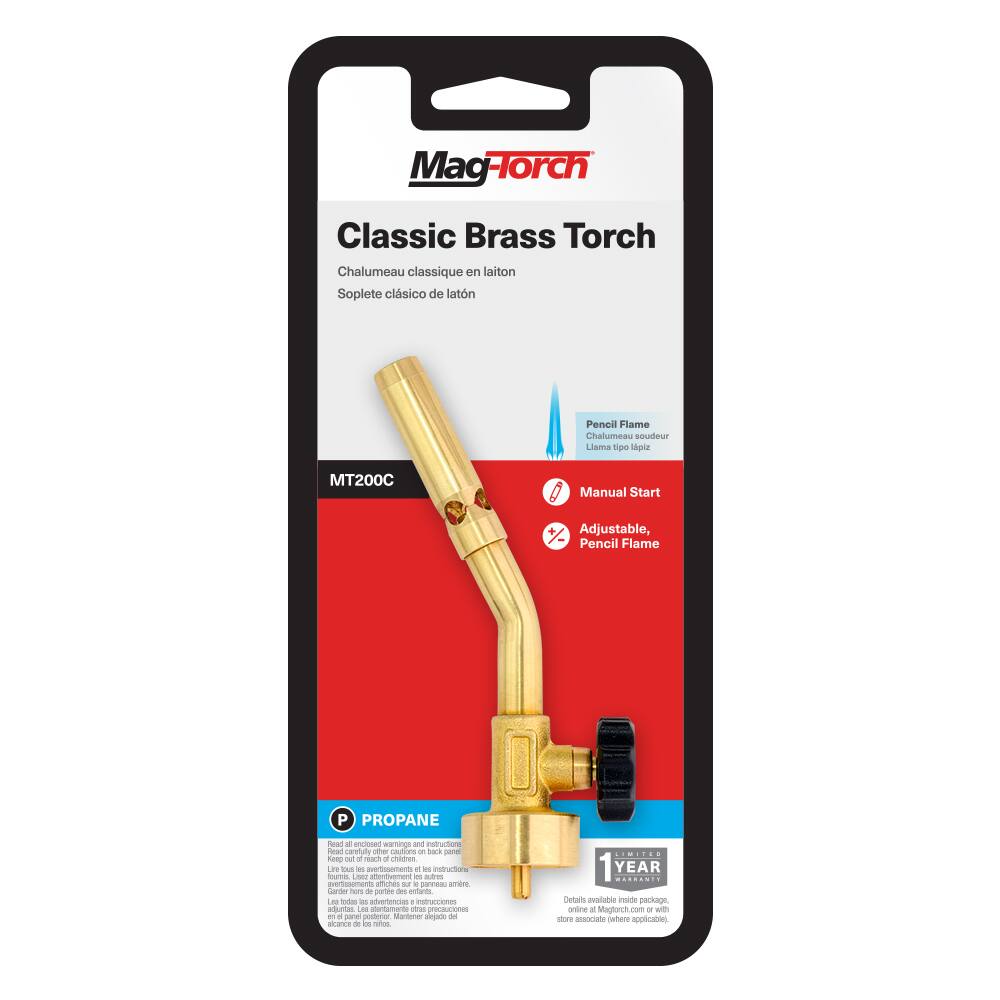 Mag-Torch® MT200C Classic Brass Adjustable-TemPerature ProPane Torch