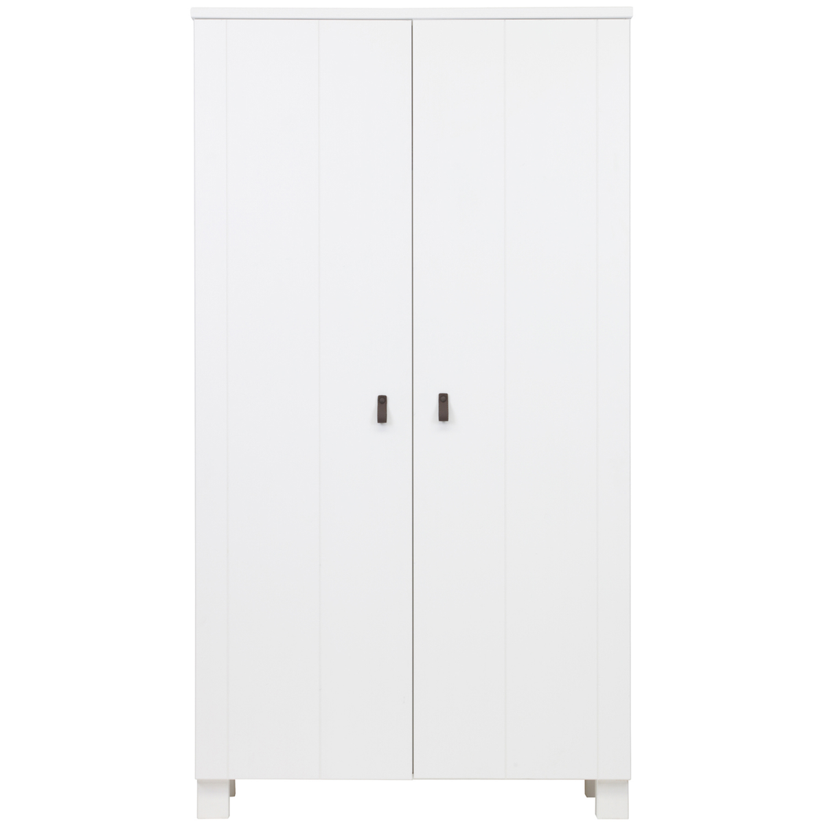 WOOOD kast Ties - Grenen - Wit - 202x111x55