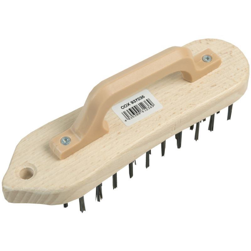 Brosse en acier avec poignée en plastique CONNEX