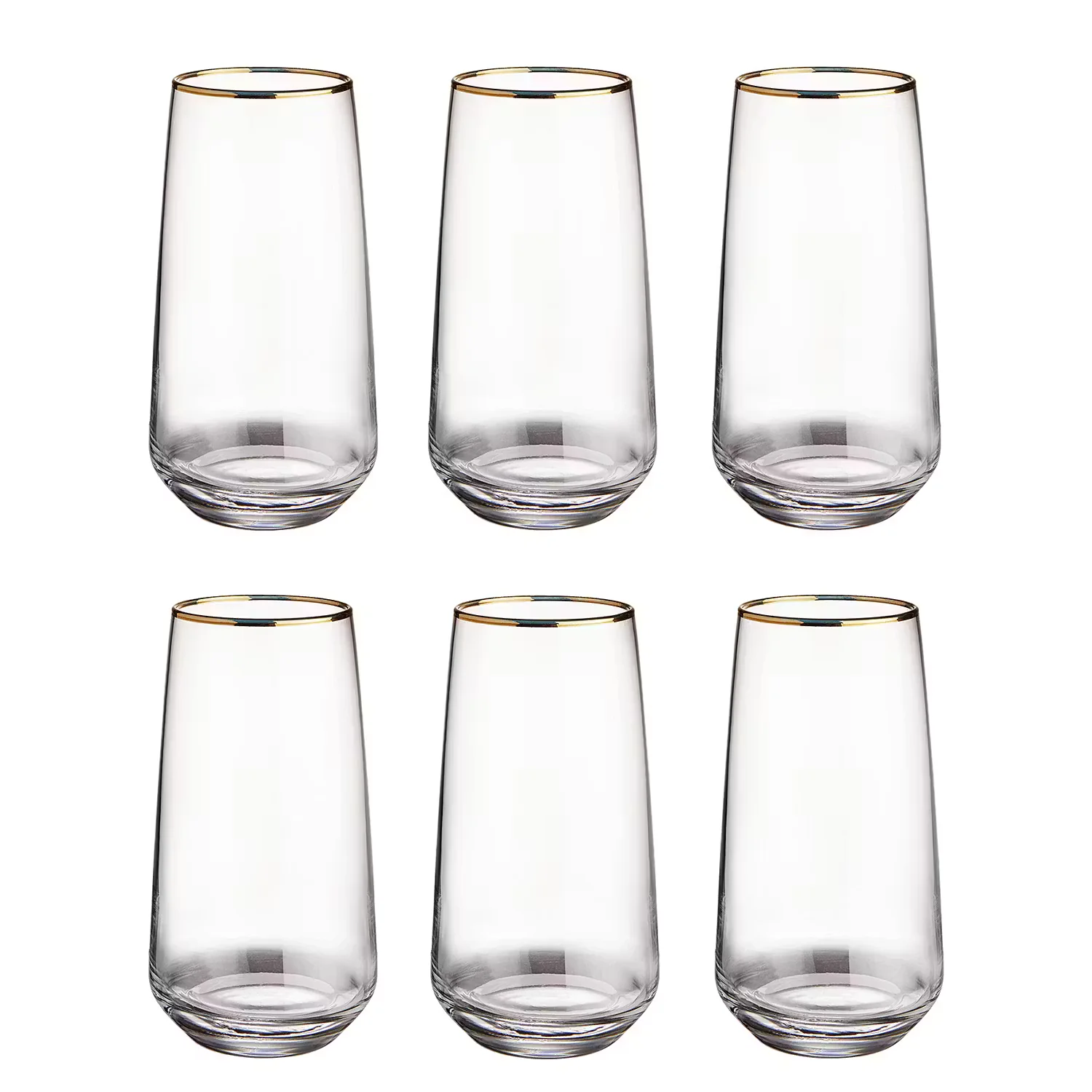 TOUCH OF GOLD Longdrinkglas 6er-Set