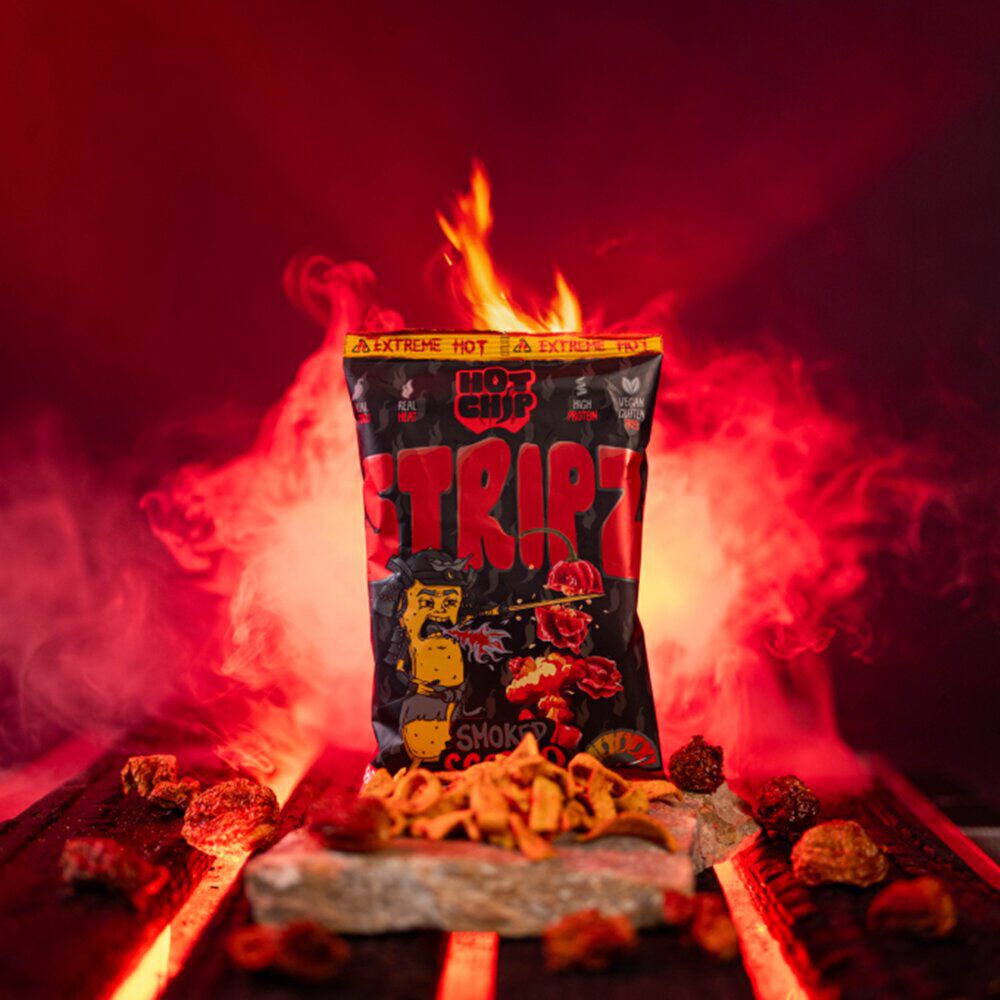 Chips piquantes Hot Chip Smoked Scorpio saveur chili ultra épicées 80gr