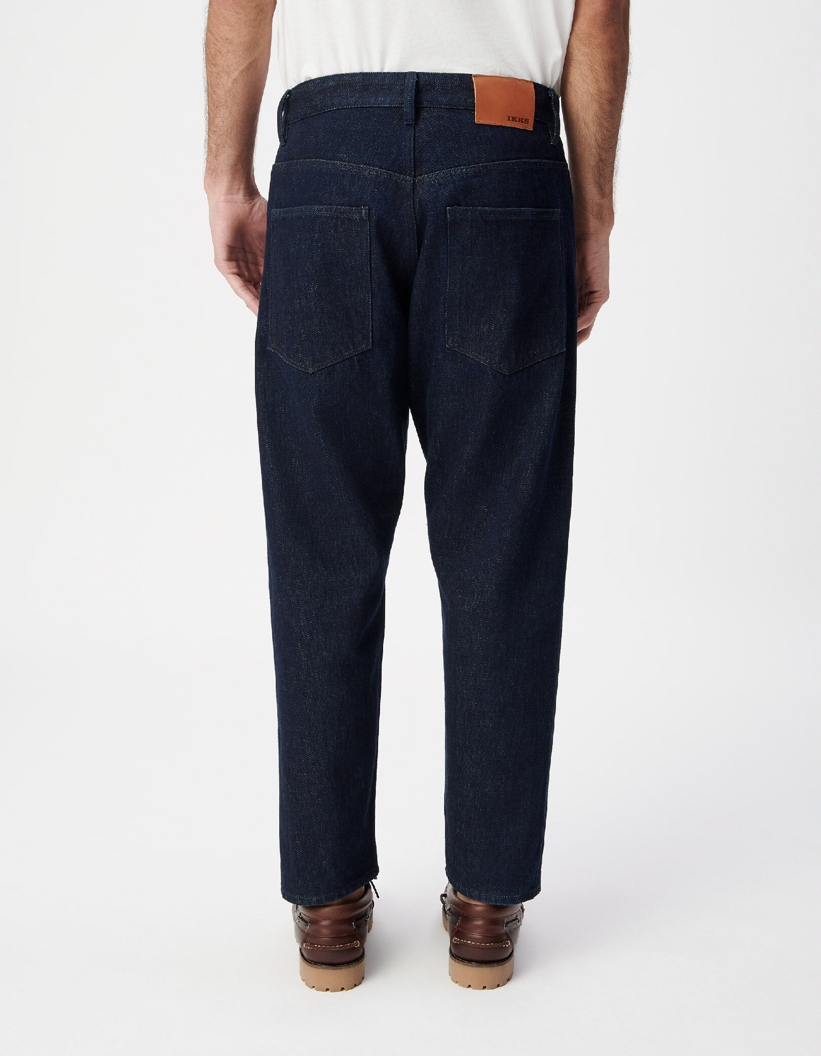 Jean gaucho bleu brut cropped Homme