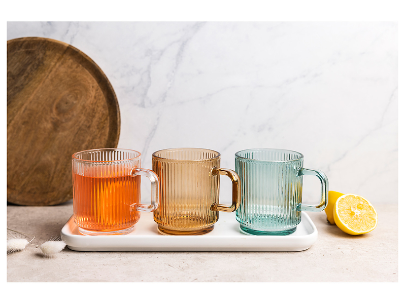 Kubek szklany Lusi 340 ml transparentny