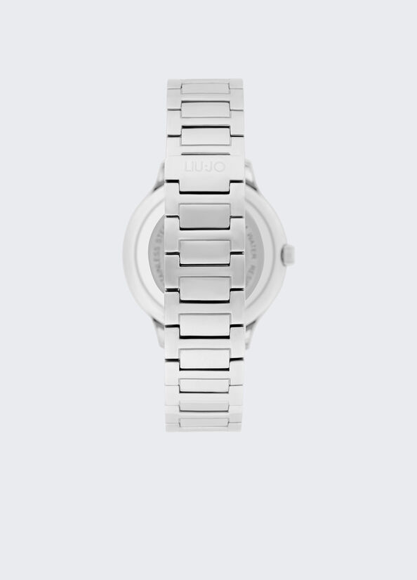 Orologio in acciaio con brill