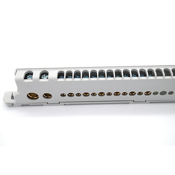 22003 Ide Barrette De Terre Pour Coffret Ide 18, 24, 36 Modules Ecology Ou Star - 36 Connexions 1,5 à 35mm²