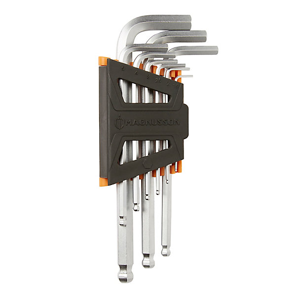 Clé 6 pans à tête sphérique Magnusson - 9 pièces