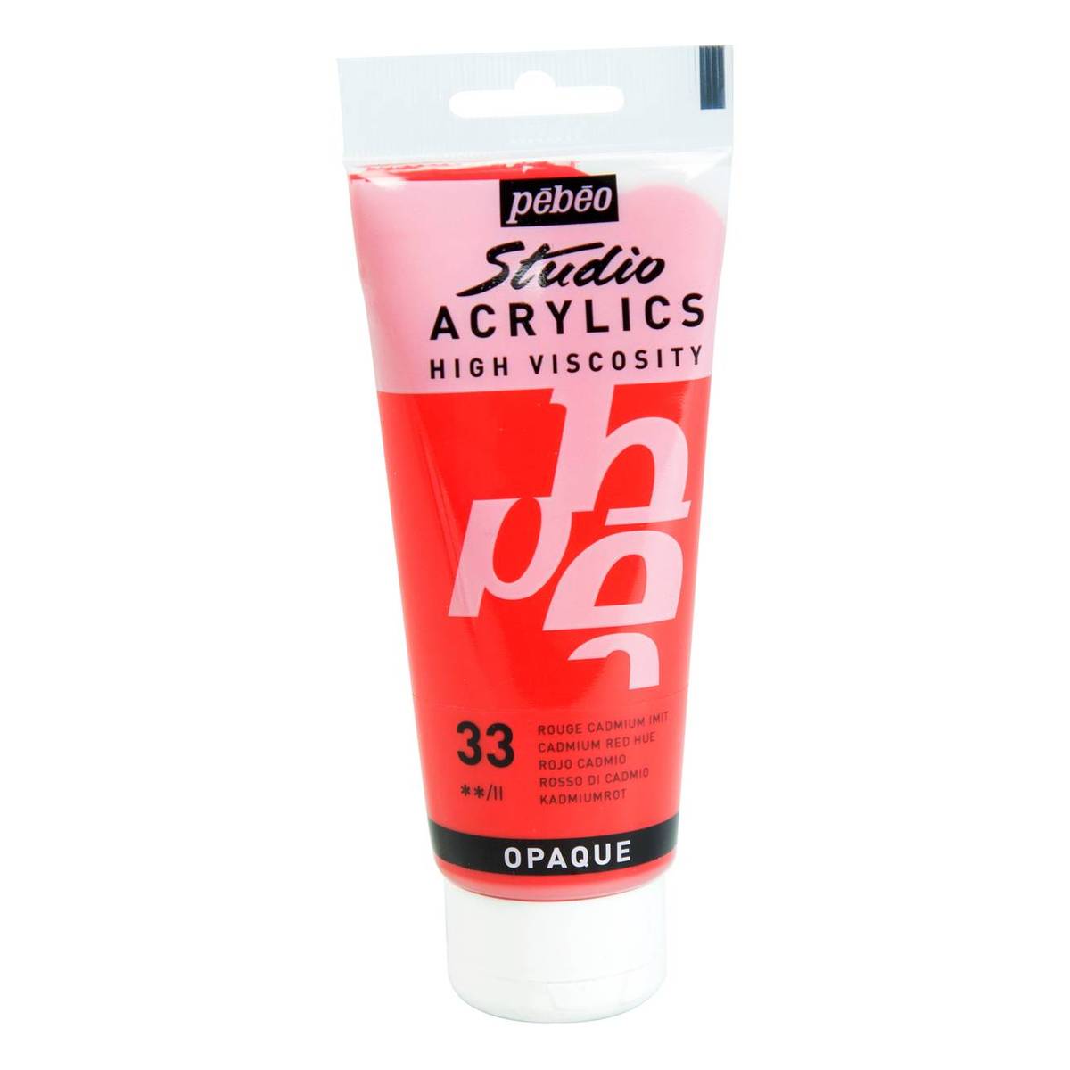 Pebeo Cadmium Red Hue Studio Acrylic Paint 100ml