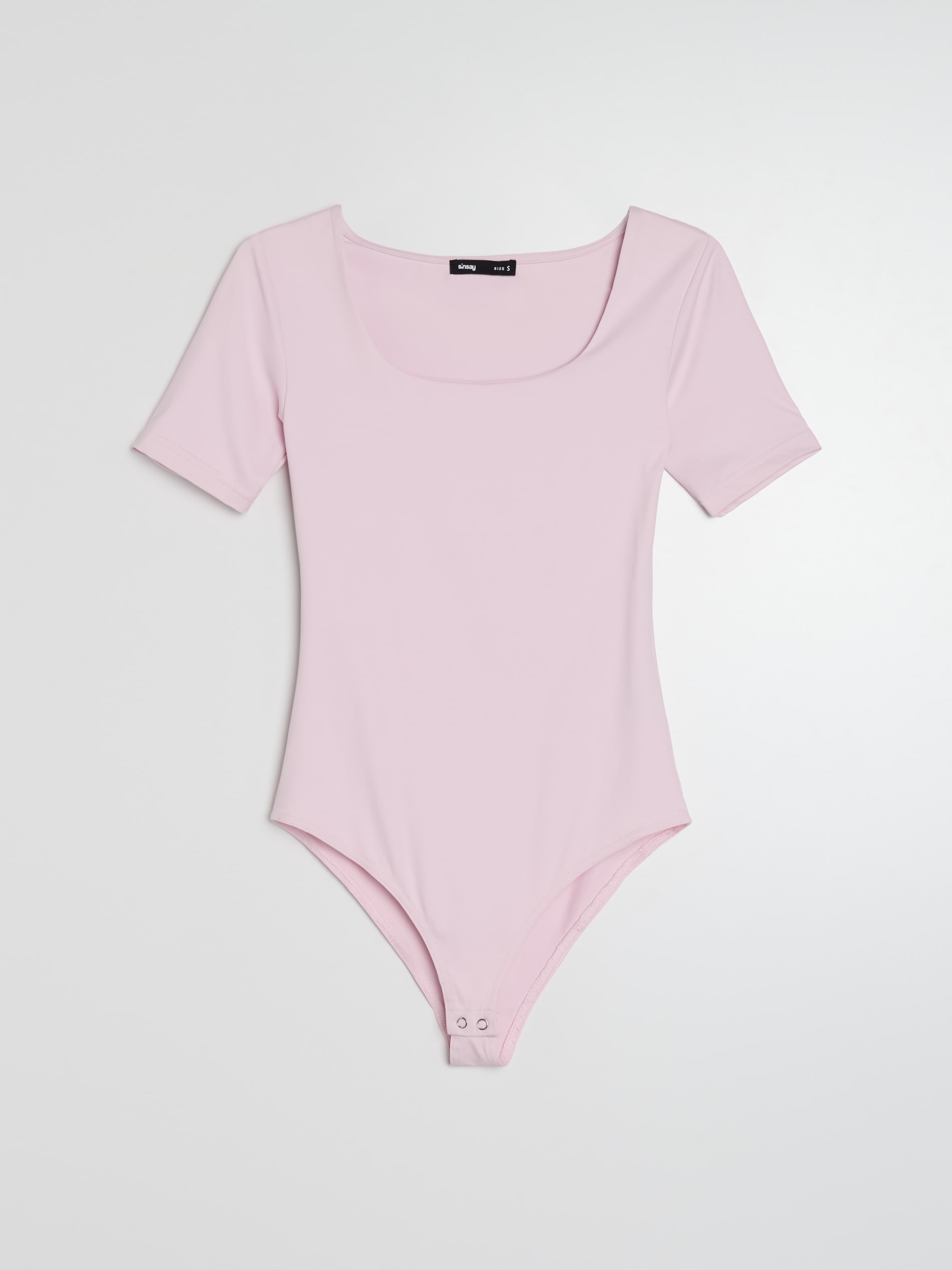 Dopasowane body z krótkim rękawem basic