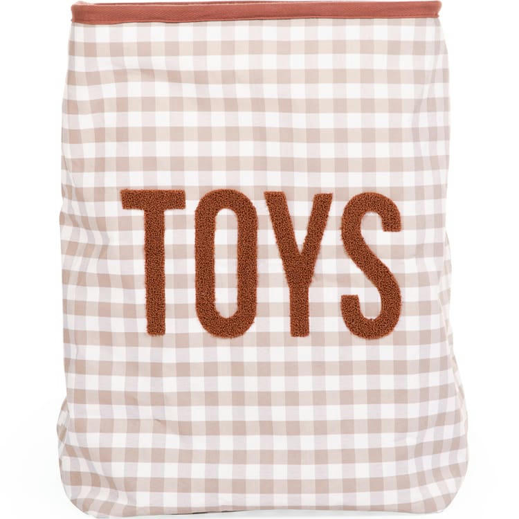 - Panier de rangement Vichy nude (35 x 35 cm)