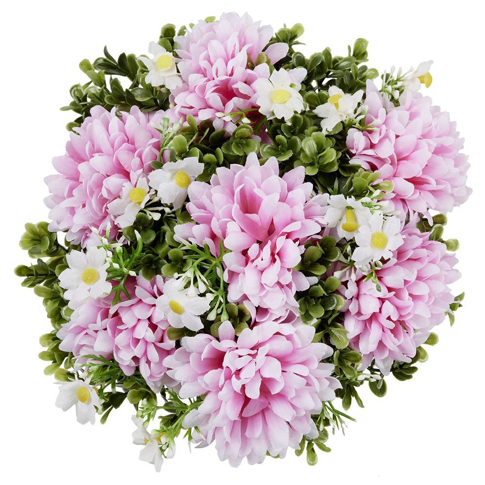 Boule de Chrysanthèmes - Fleur artificielle rose