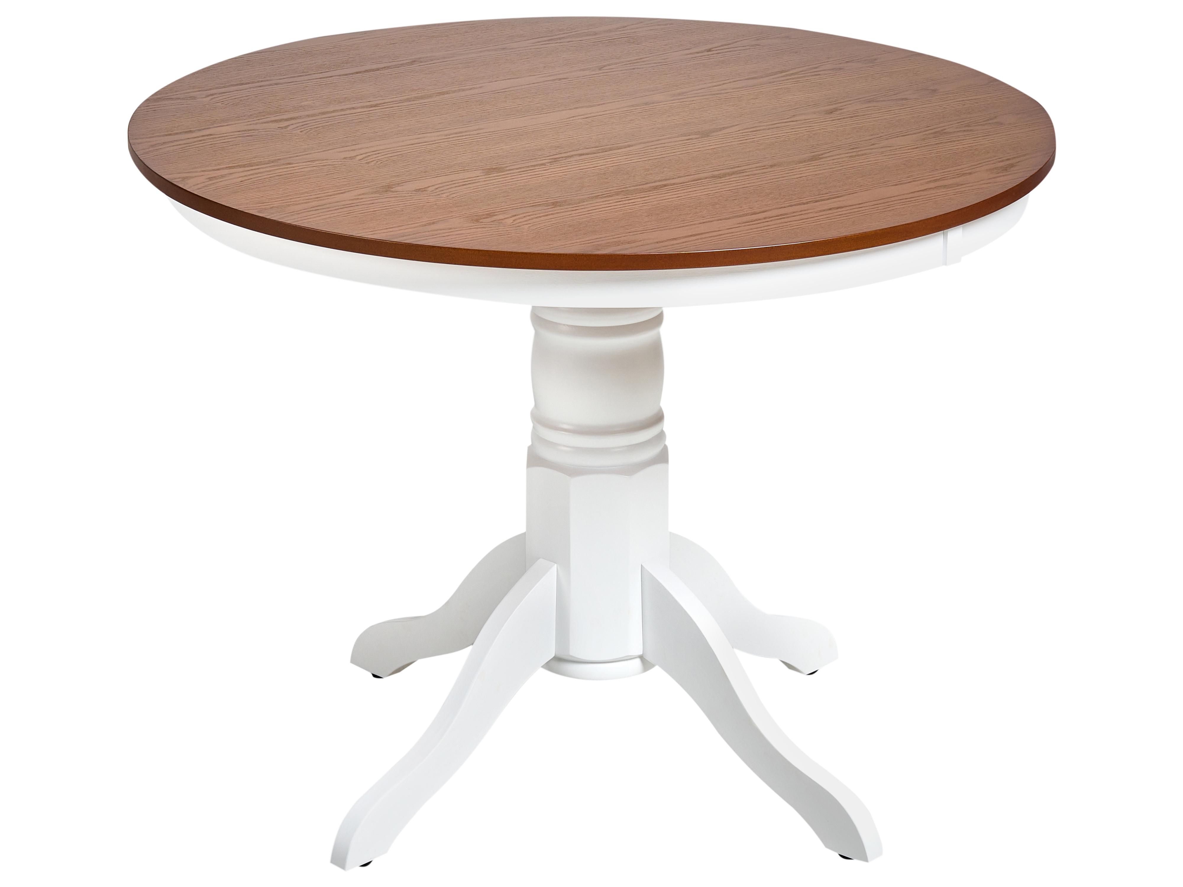 Extending Dining Table AKRON Brown Ash Wood 106/150 cm 106 cm Wood