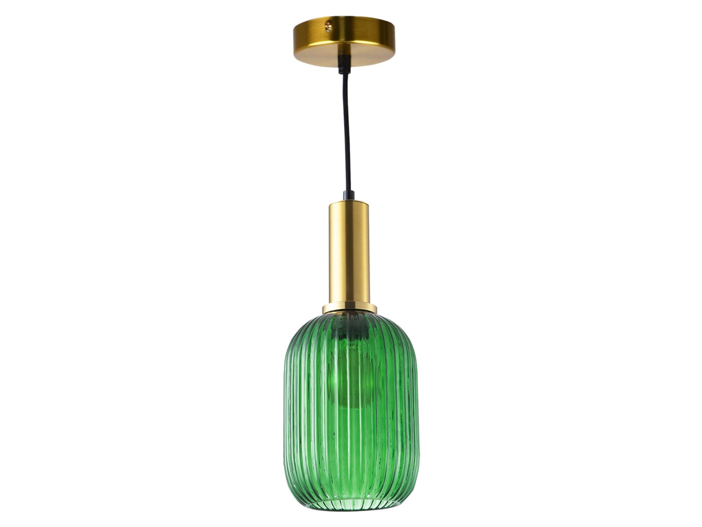 Lampa wisząca Suffolk szklana zielona