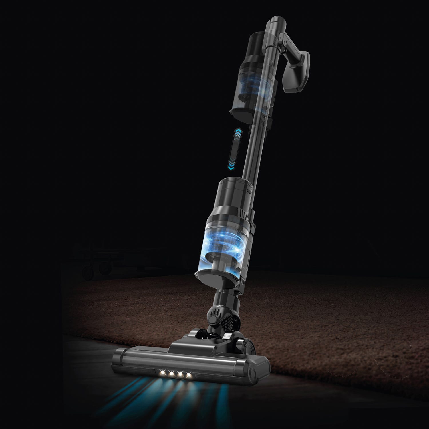 Aspirapolvere senza fili 2 in 1 con tecnologia multiciclonica