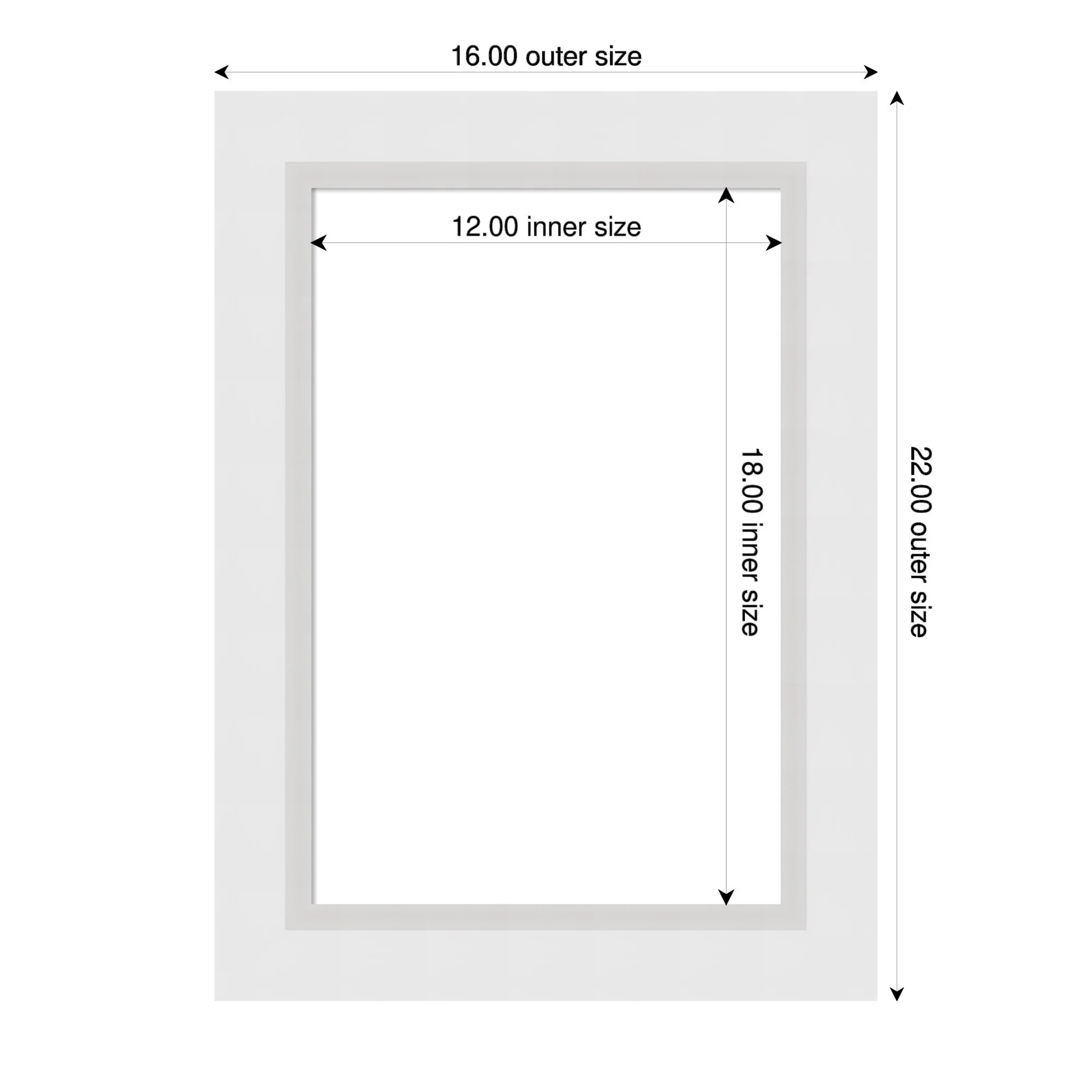 Amanti Art Blanco White Framed Dry Erase Magnetic Board
