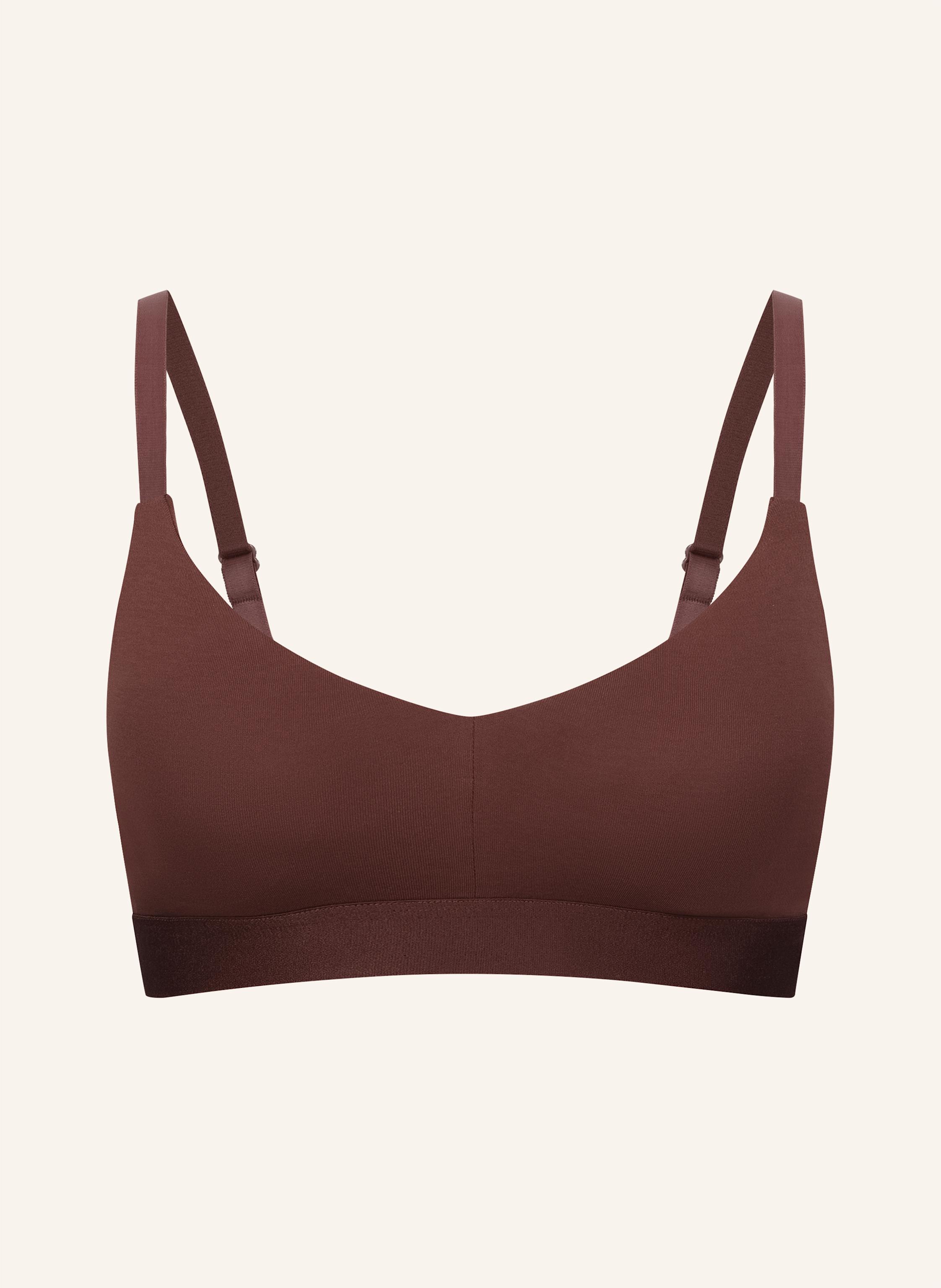 erlich textil Casual Cotton Bralette mit herausnehmbaren Pads bügellos mit Baumwolle (aus kontrolliert biologischem Anbau) - verstellbare Träger