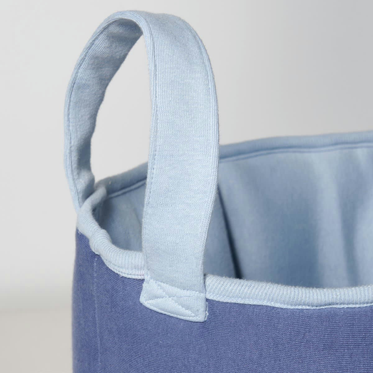 - Sac de rangement baleine coton bleu 45 cm