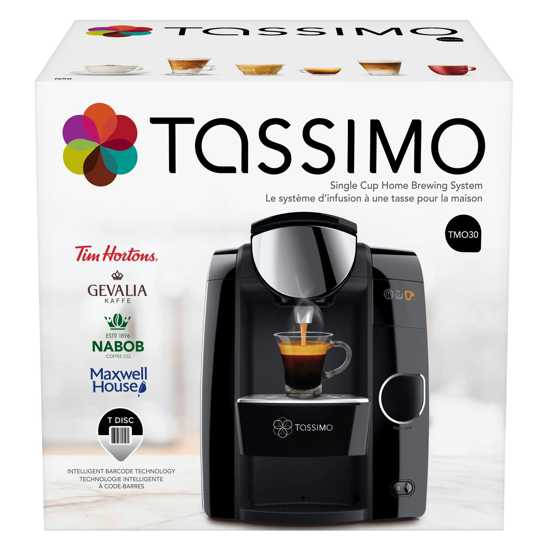 Tassimo TMO30 Single Serve Home Coffee Brewing System, Black