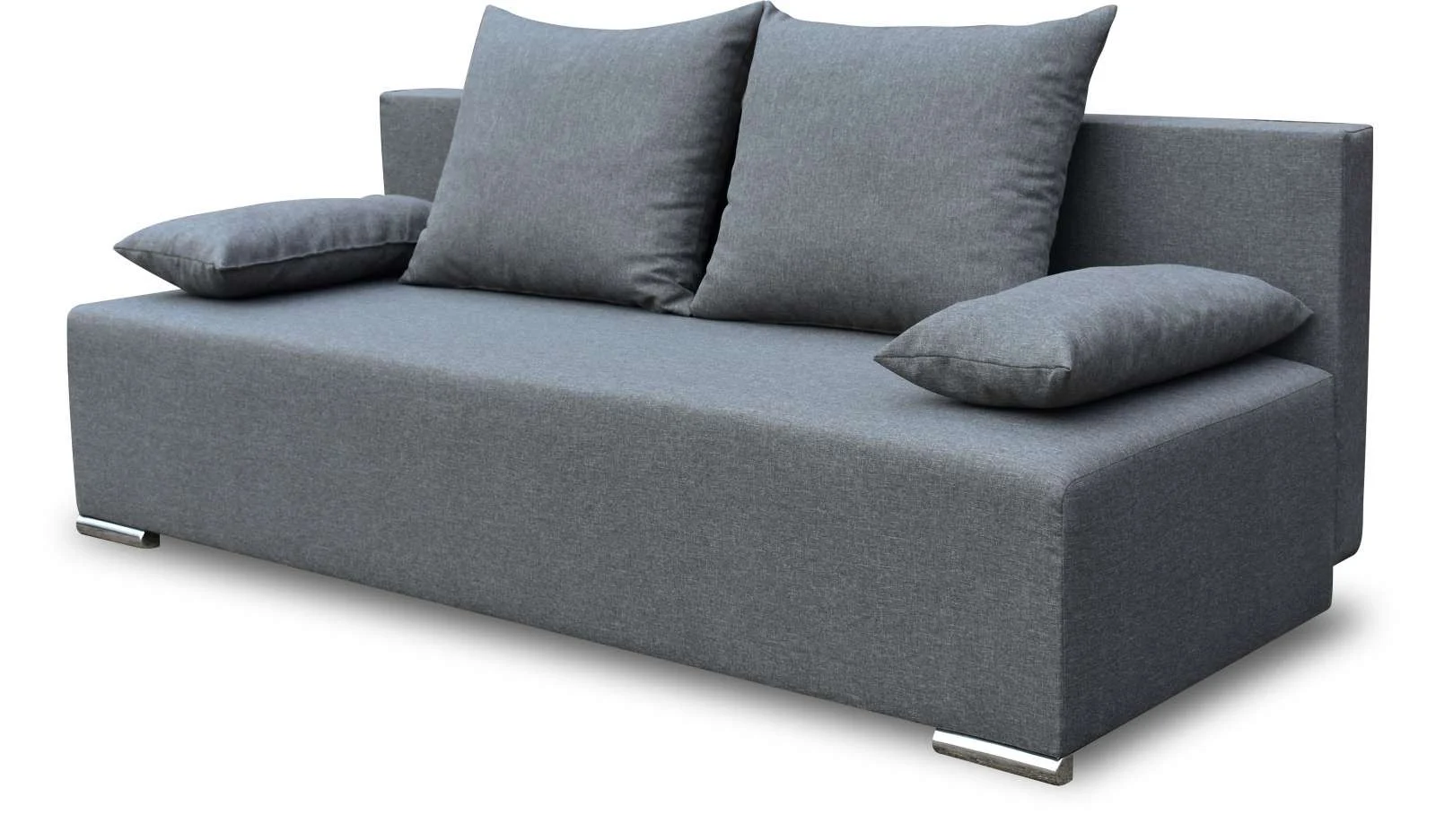Sofa z funkcja spania i pojemnikiem Graf Grafitowa