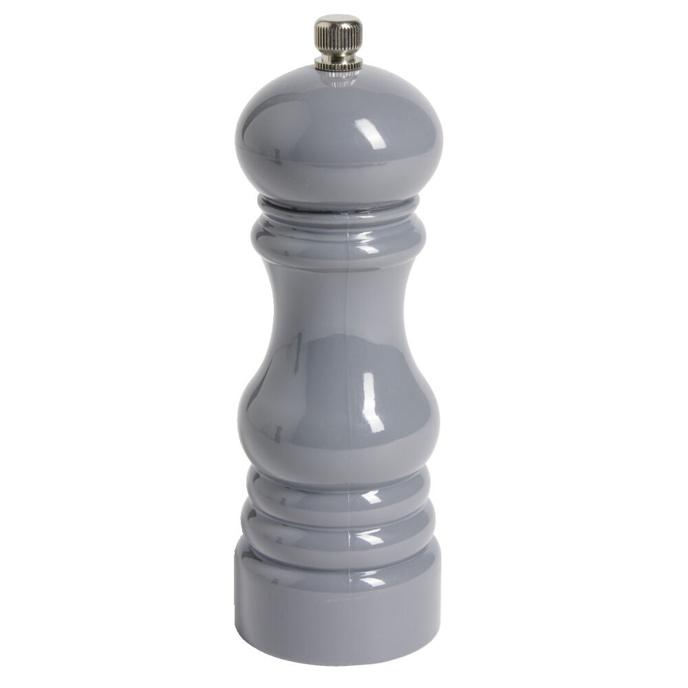 Moulin à poivre en plastique gris H17,5cm