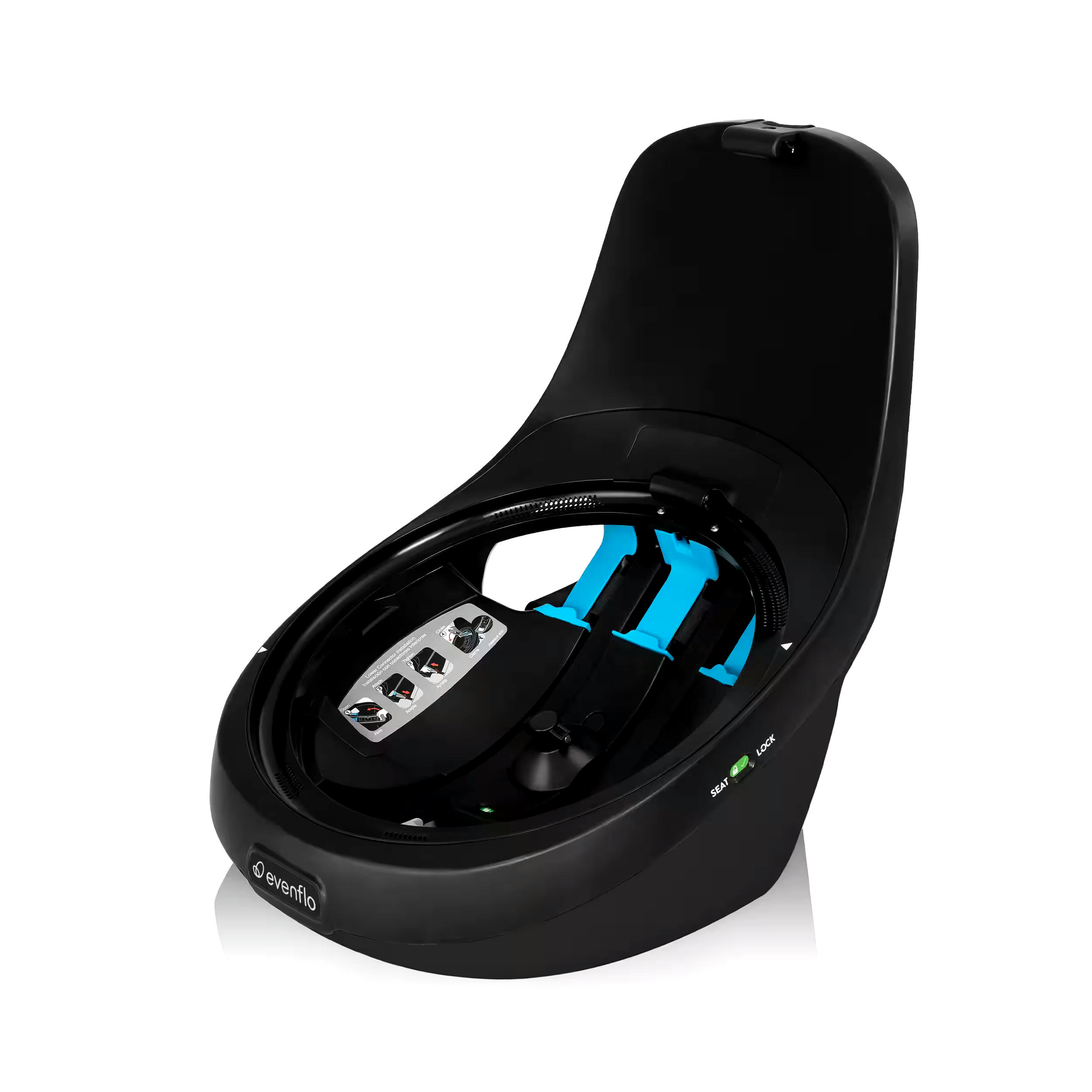 Evenflo Revolve360 Slim Rotational All-in-One Convertible Car Seat, Black