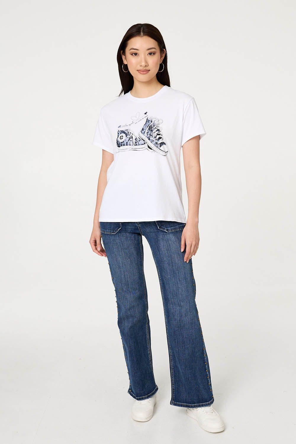 Izabel London Graphic Print Short Sleeve T-Shirt