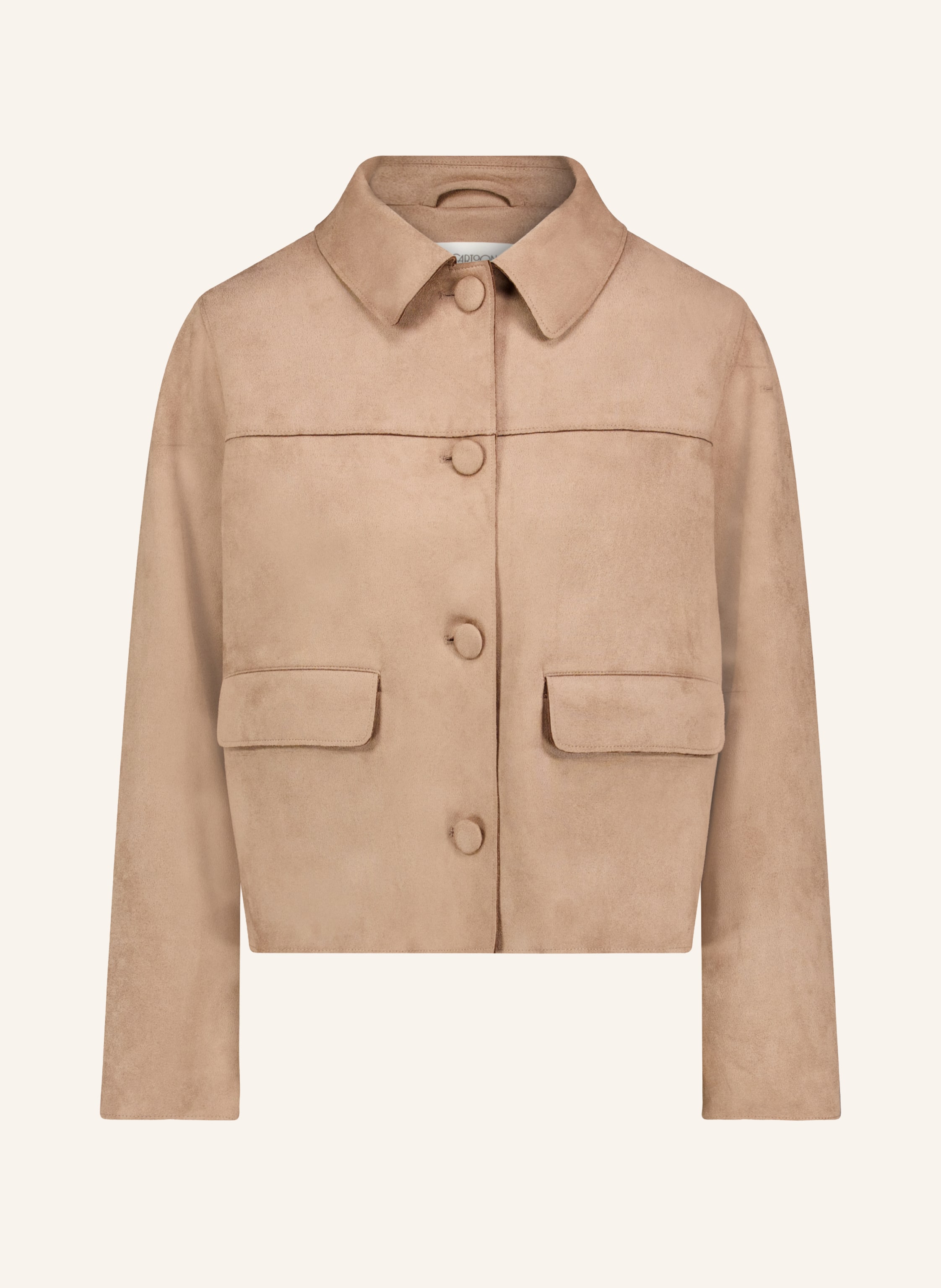 CARTOON Kastenjacke in Lederoptik