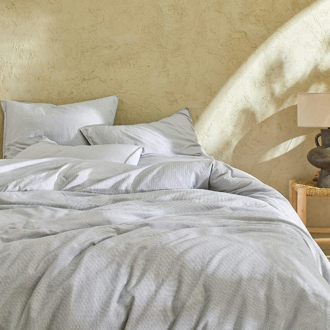 BIO CEYLAN - Housse de couette li/coton organic encre 240x220 cm