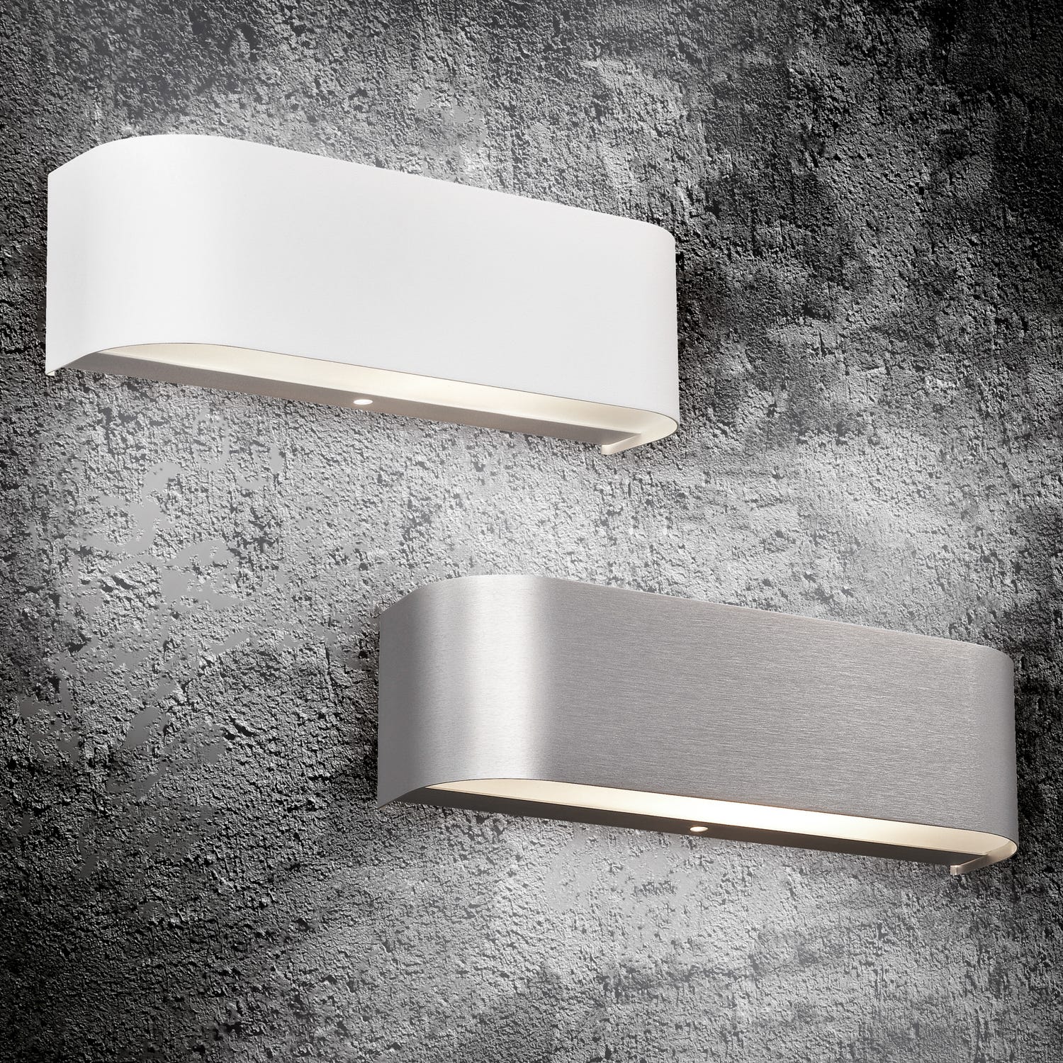 Applique LED alluminio grigio Adriano Trio