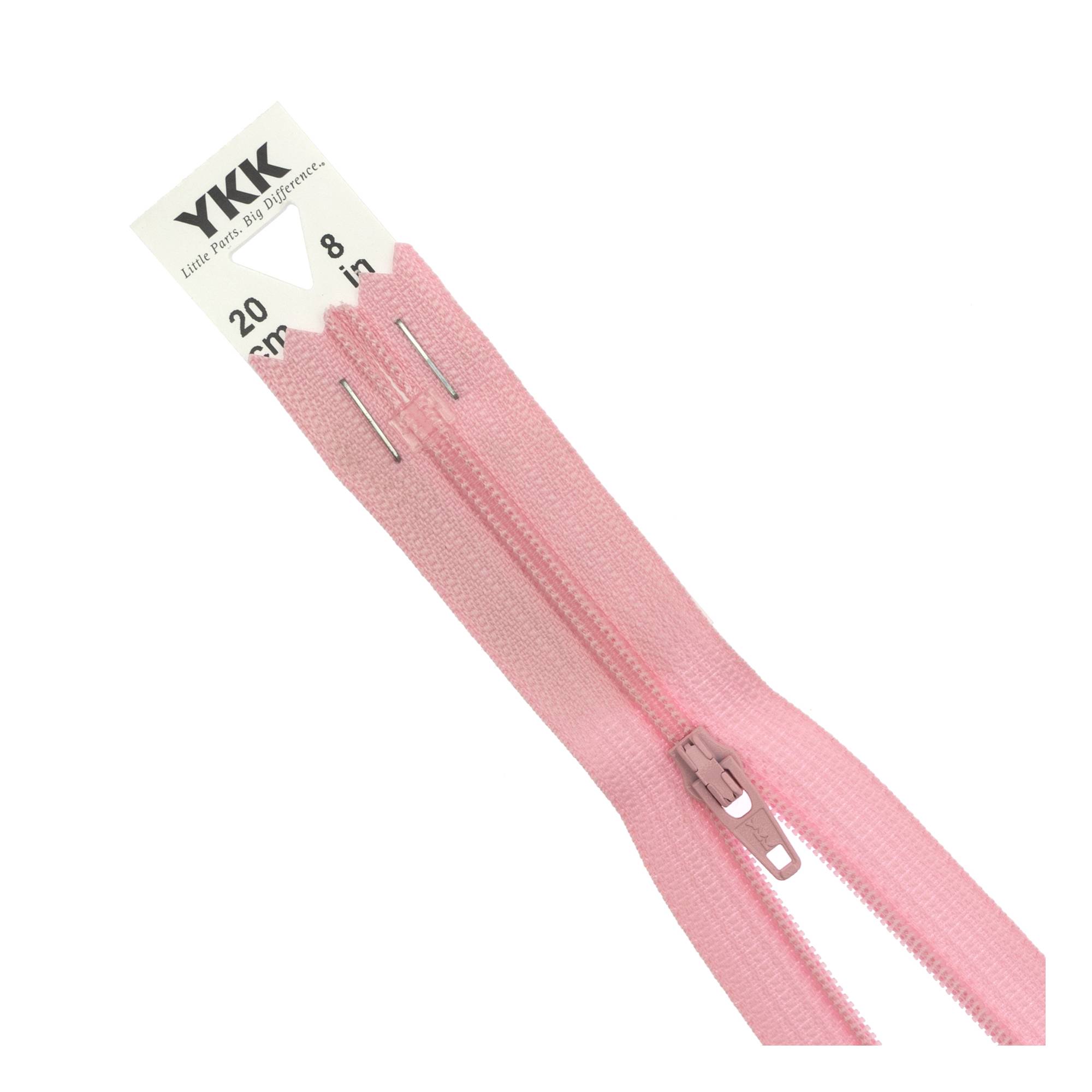 YKK Pink Dress and Skirt Zip 20cm