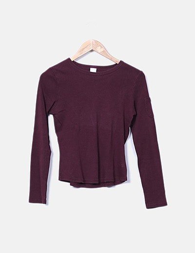 Camaïeu Garnet top with long sleeves