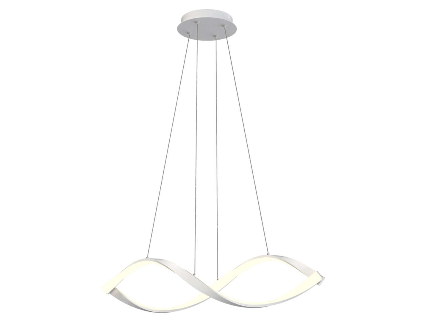 Lampa wisząca Aviano LED ze ściemniaczem biała