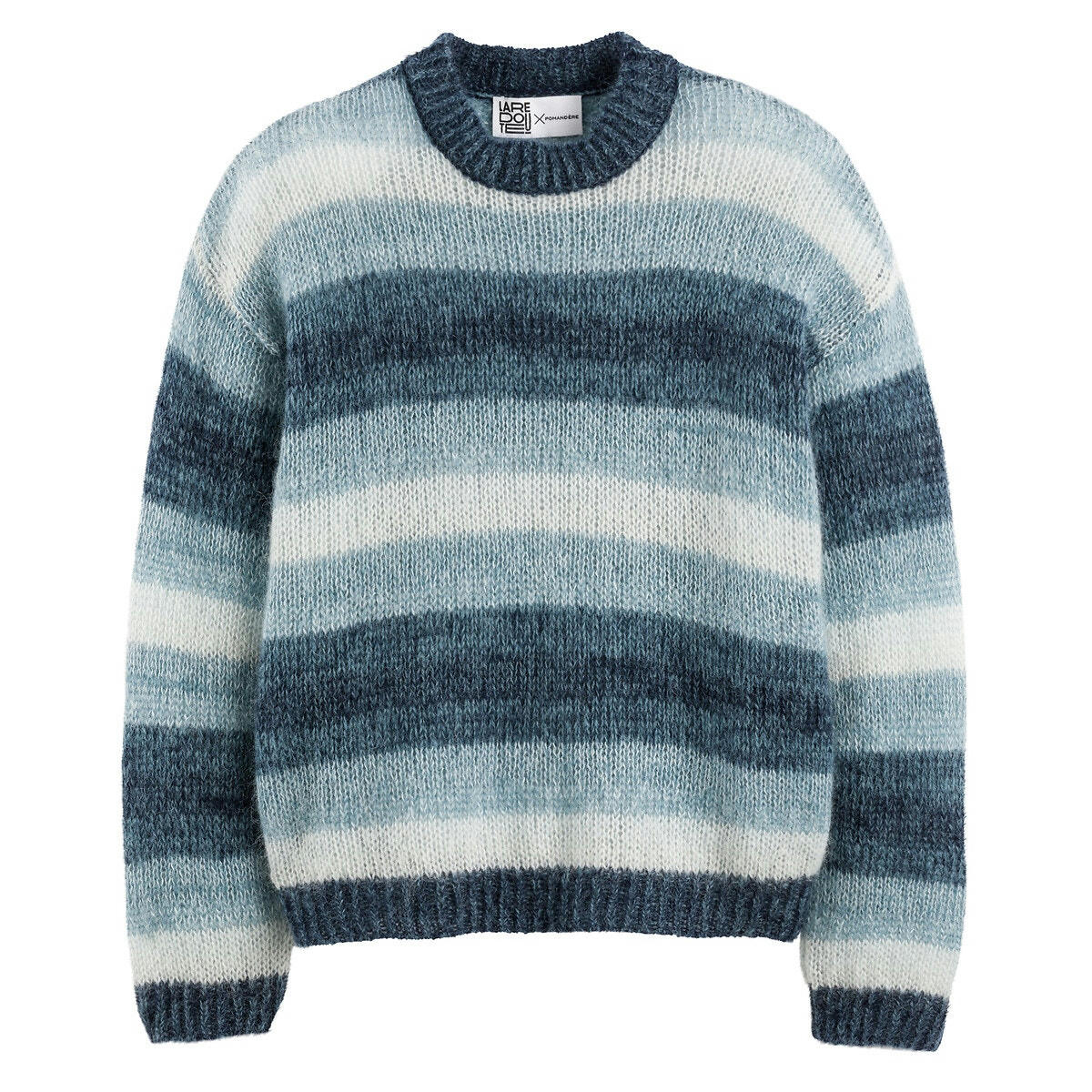 Pull effet dégradé en mohair mélangé