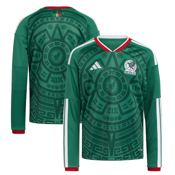 Mexico National Team adidas Youth FIFA x World Cup 2026 Home Replica Long-Sleeve Jersey - Green