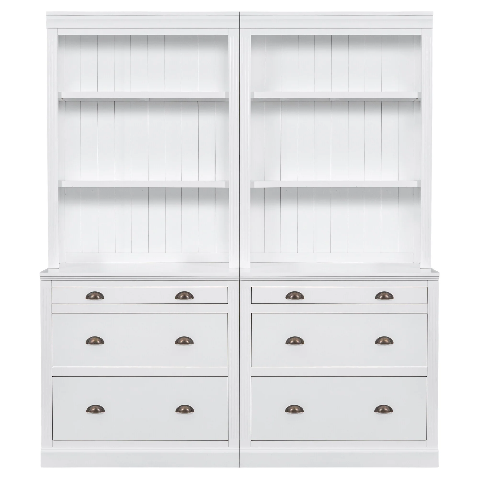 2-Piece Set Storage Bookshelf for Living Room,Home Office