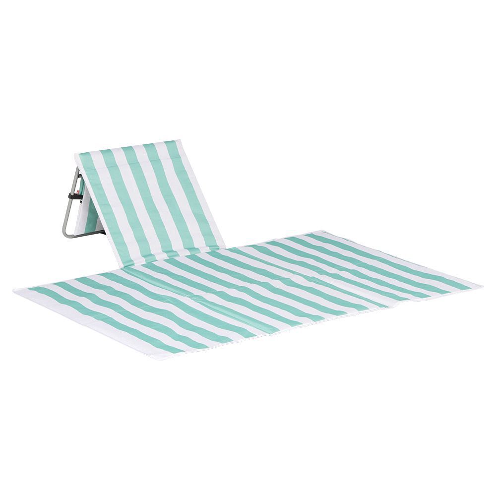 Dossier de plage XL Funky rayure vert blanc 153x148xH41cm