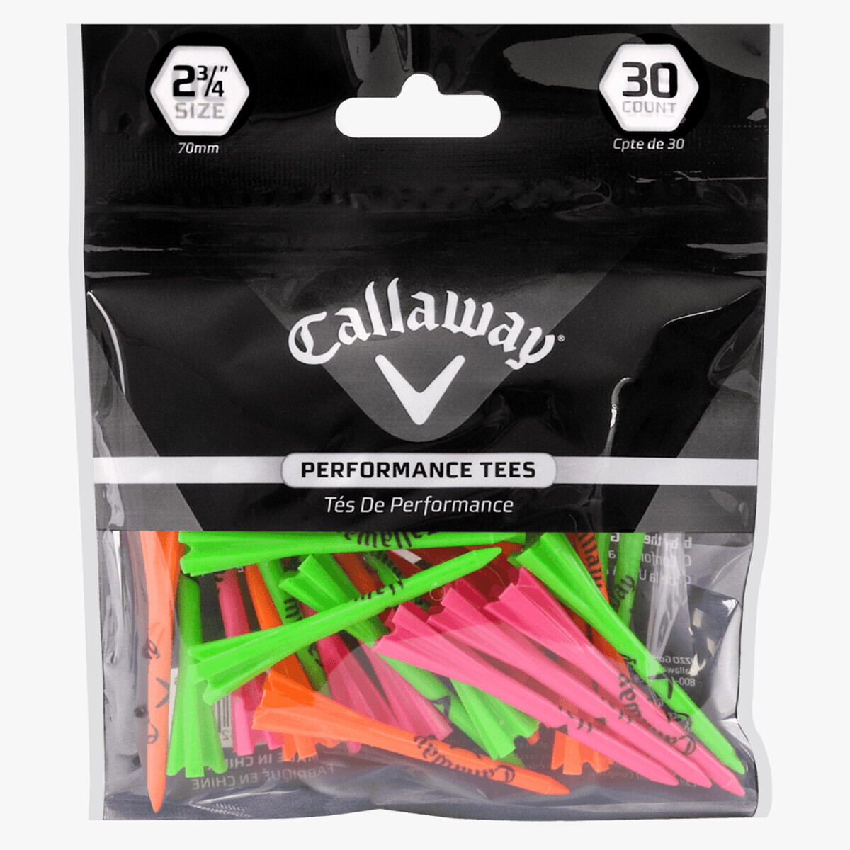 Performance CG Logo Tees 2 3/4" 30-Pack