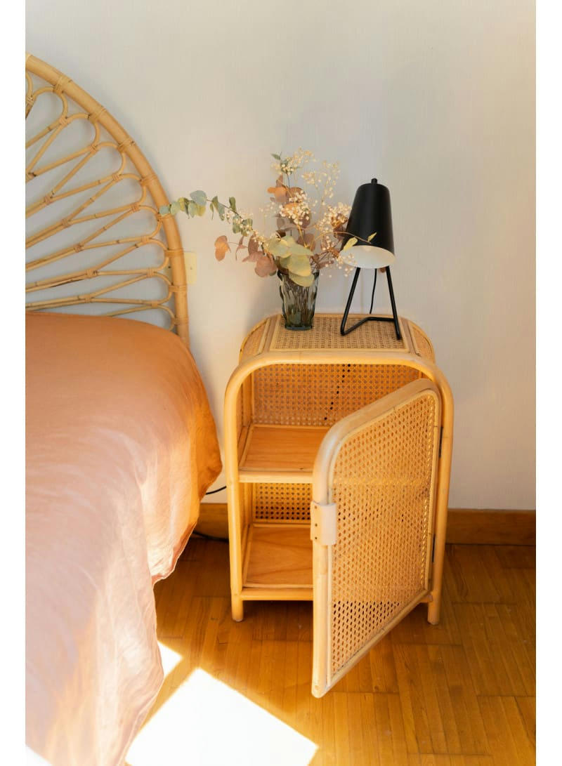 JACK - Chevet cannage et rotin