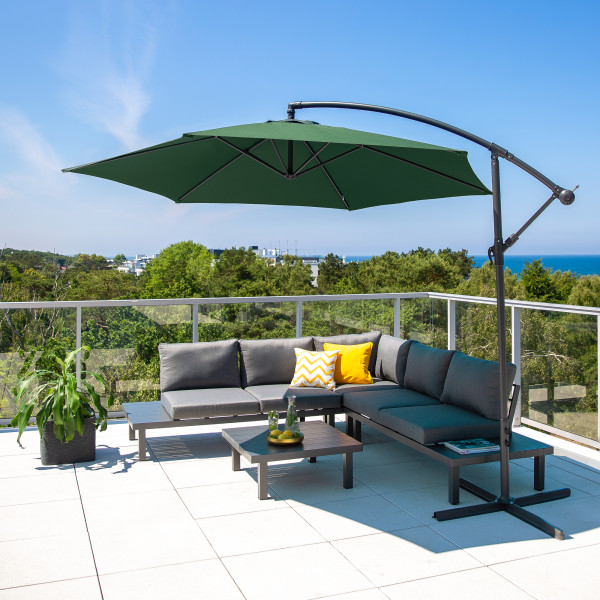 Parasol ogrodowy boczny 3 m zielony PATIO | Dajar