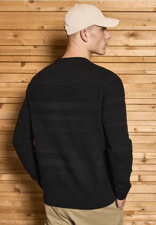 Strukturstreifen Pullover