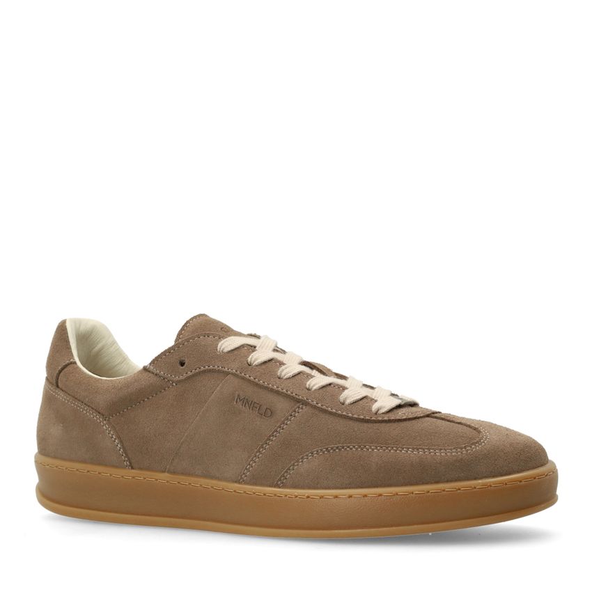 Manfield Taupe suède sneakers