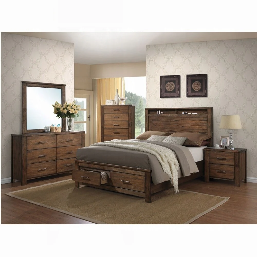 Charming Wooden Nightstand with Two Drawers for Bedroom Enhancement