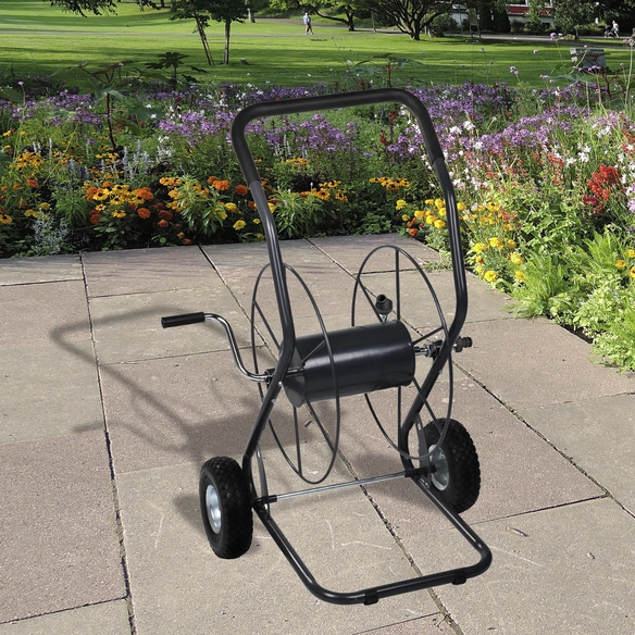 Schlauchwagen, stahl, schwarz