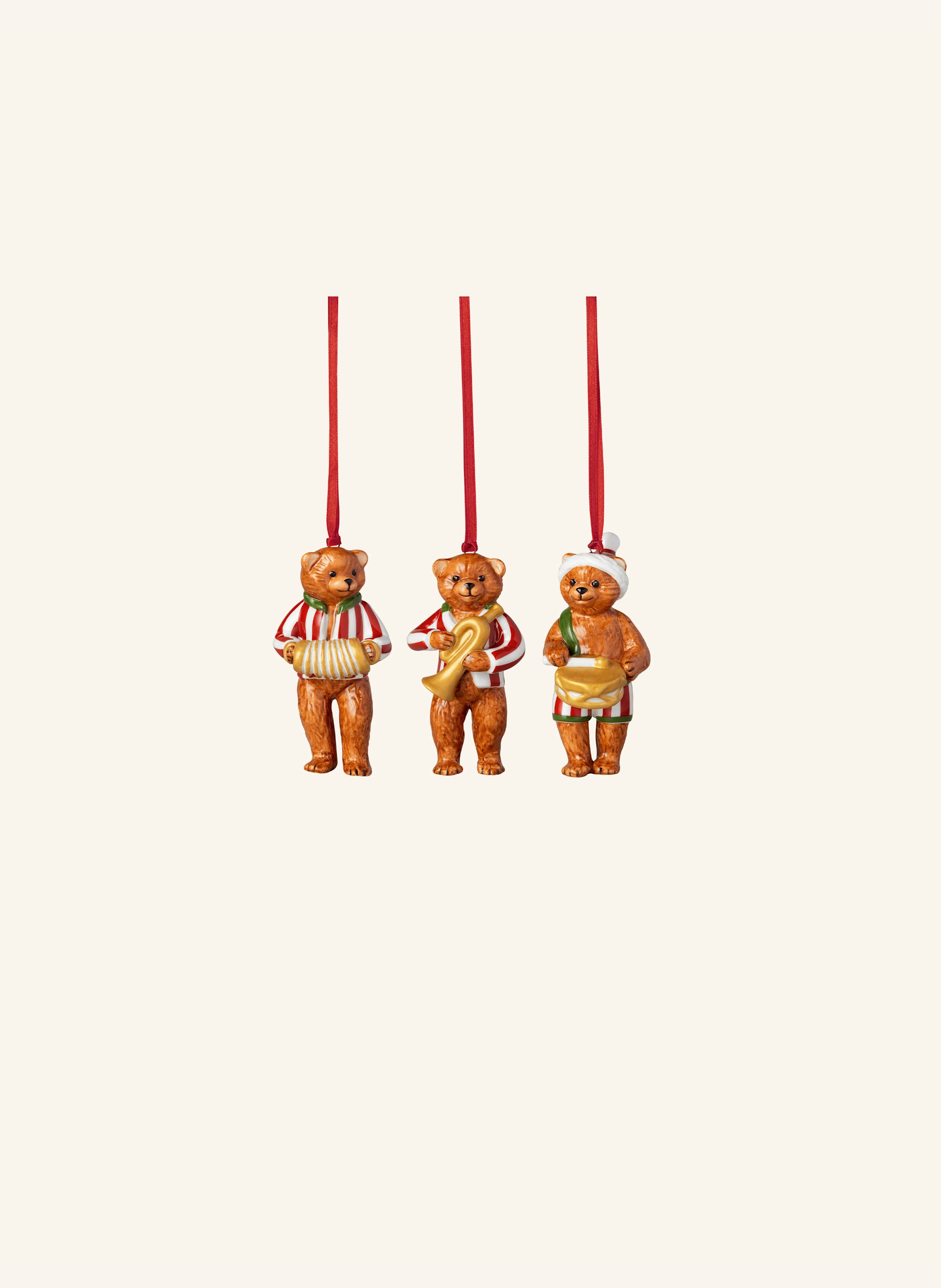 Villeroy & Boch Ornamente Teddys, 3-teilig NOSTALGIC ORNAMENTS