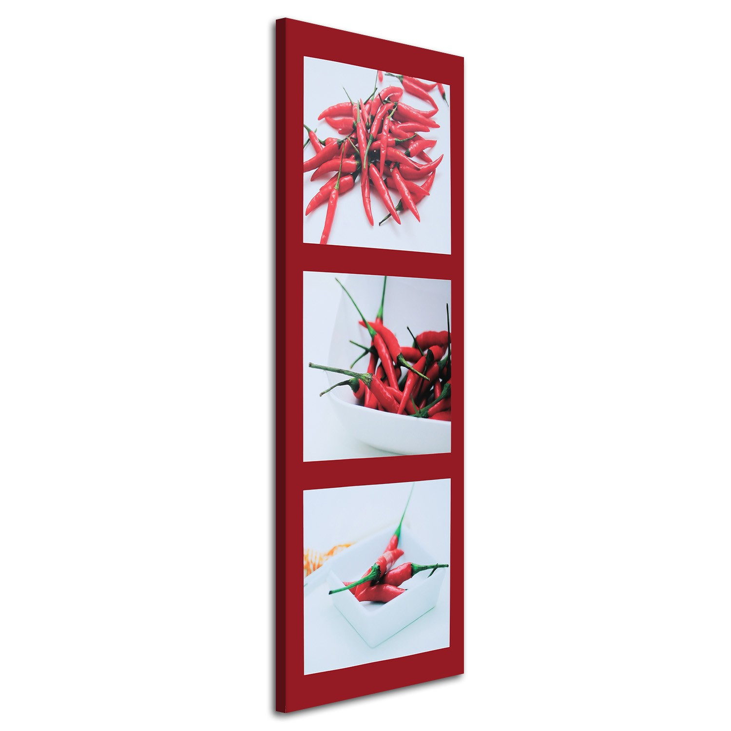 Feeby Obraz na płótnie Czerwone papryczki chili 30x90