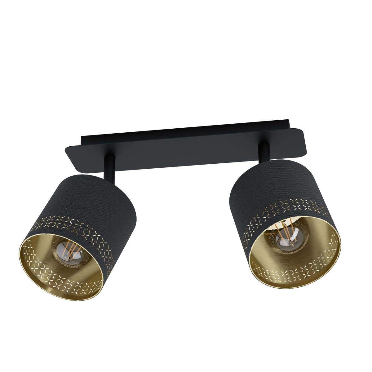EGLO spot Esteperra - e27 - 33,5 cm - zwart/goud