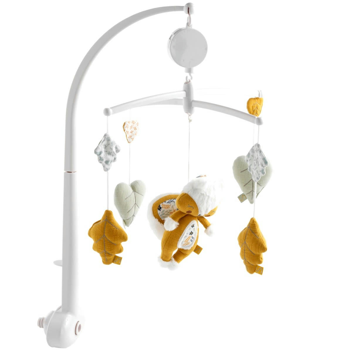 PROMENONS NOUS - Mobile musical  en velours blanc