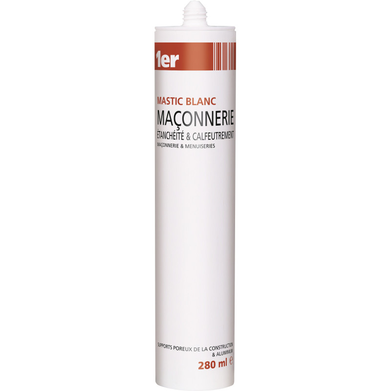 Mastic de maçonnerie blanc 0,28 L 1ER