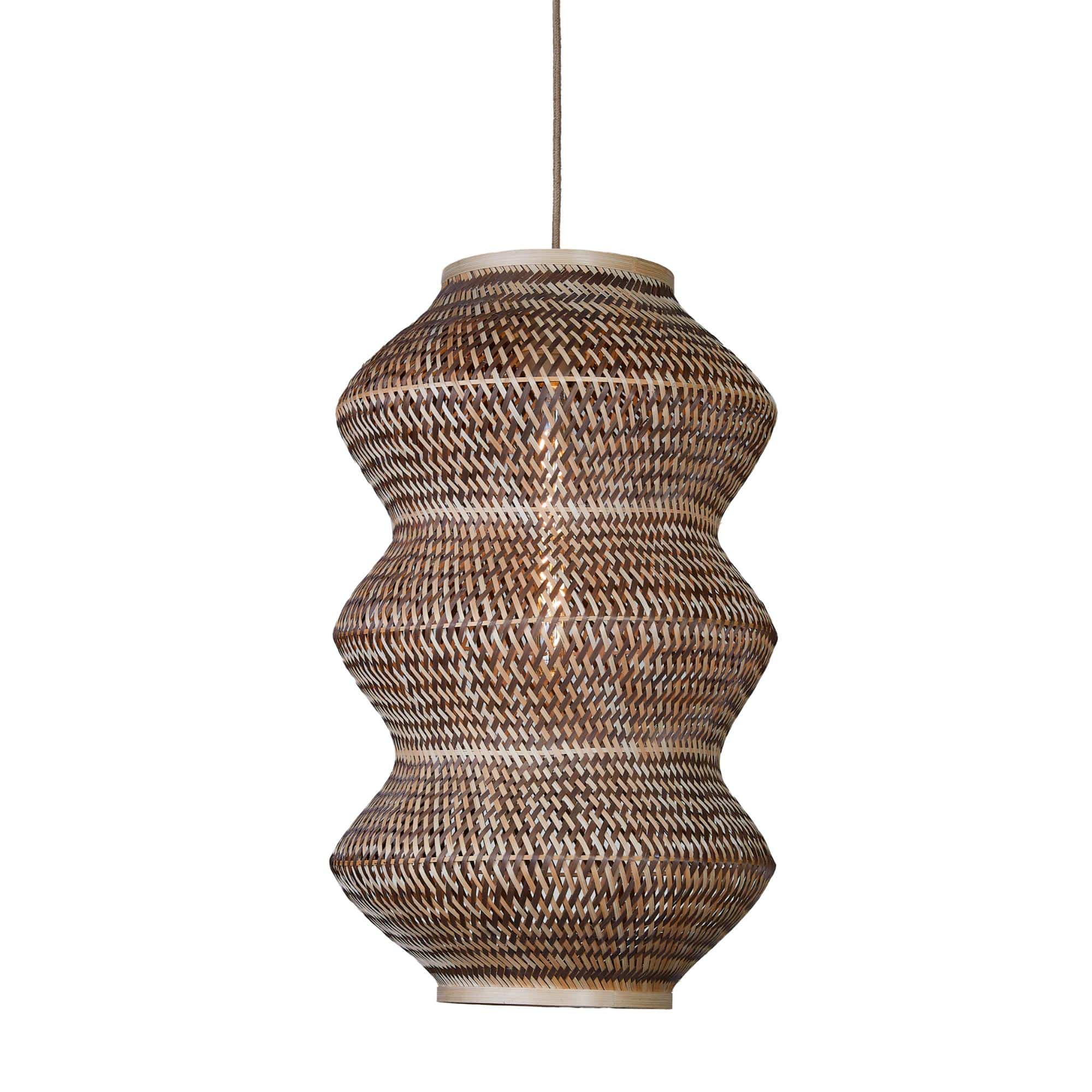 GOOD&MOJO hanglamp BARBADOS - bruin - Ø40cm