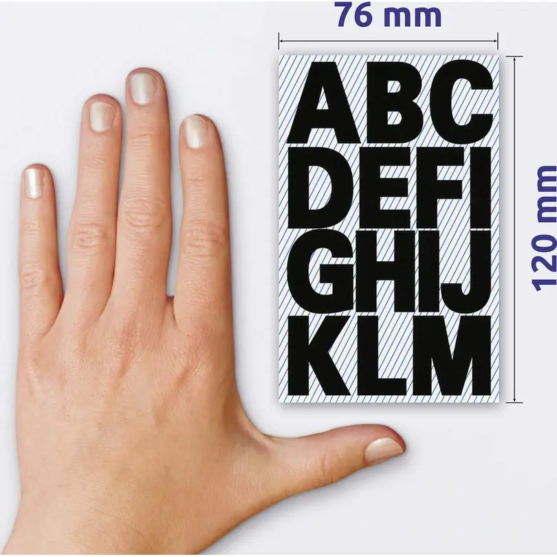 Etiketten 2er-Set Letters