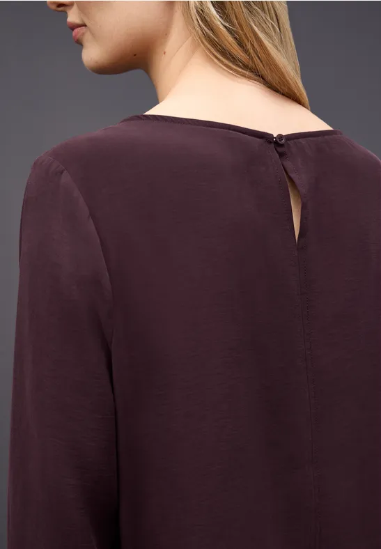 Bluse mit Smok-Bündchen